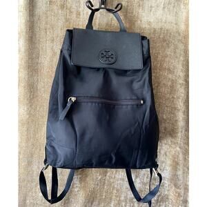 Tory Burch Ella Packable Nylon Backpack Black